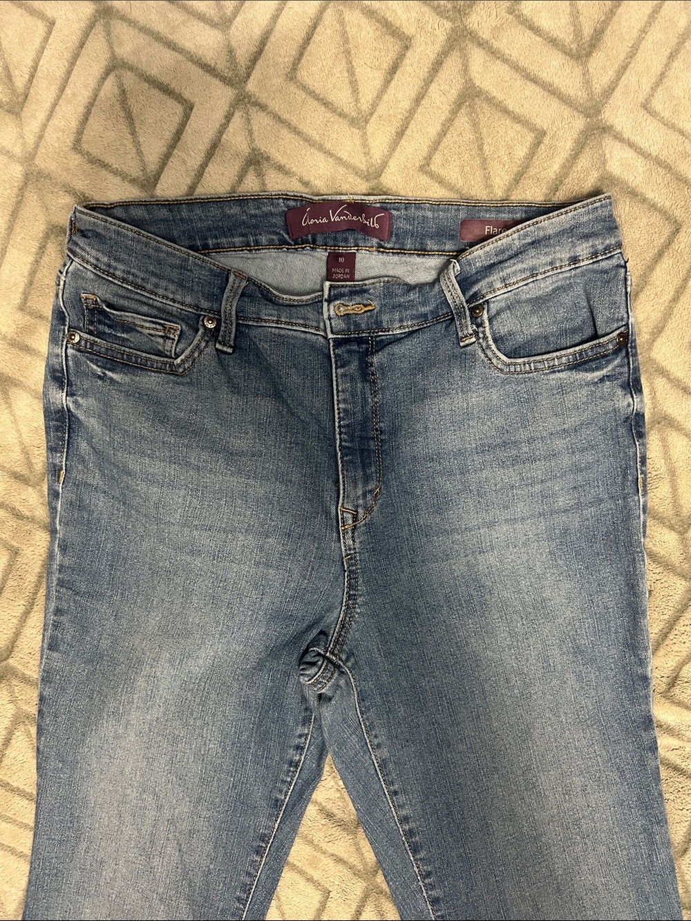 Gloria Vanderbilt Light Blue Flare Jeans
